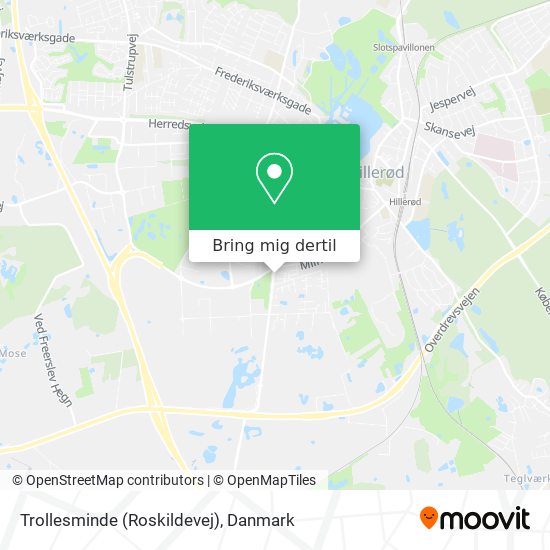 Trollesminde (Roskildevej) kort