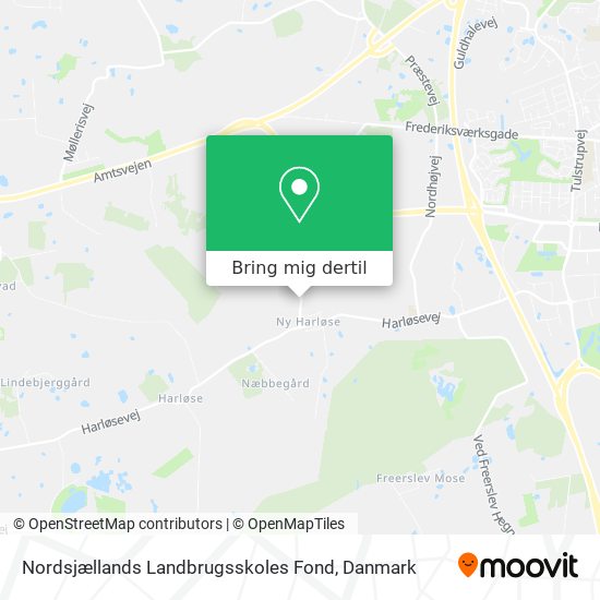 Nordsjællands Landbrugsskoles Fond kort