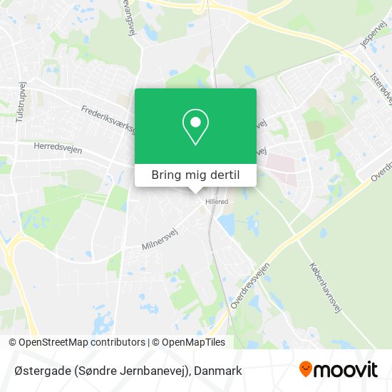 Østergade (Søndre Jernbanevej) kort