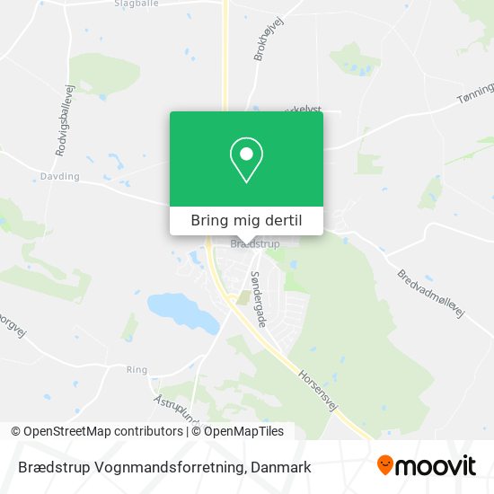 Brædstrup Vognmandsforretning kort