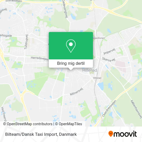 Bilteam/Dansk Taxi Import kort