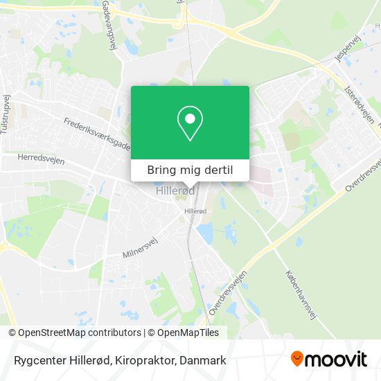 Rygcenter Hillerød, Kiropraktor kort