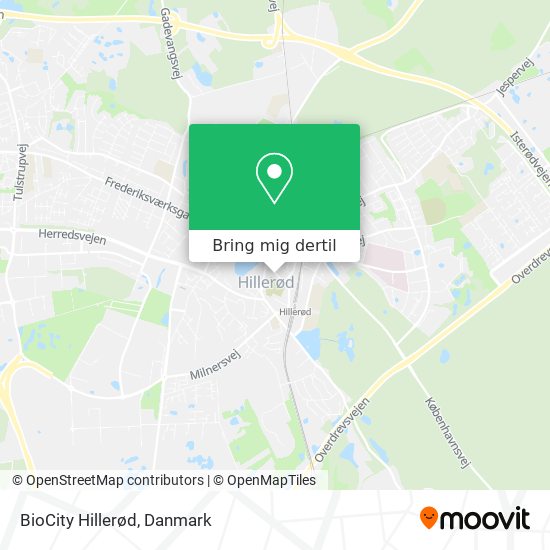 BioCity Hillerød kort