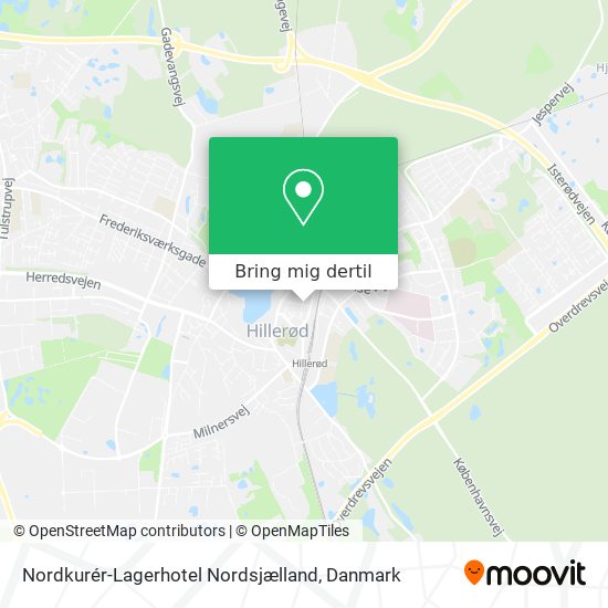 Nordkurér-Lagerhotel Nordsjælland kort