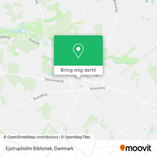 Ejstrupholm Bibliotek kort