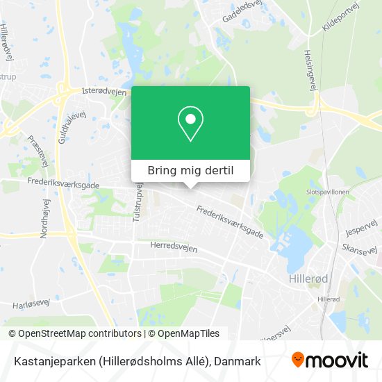 Kastanjeparken (Hillerødsholms Allé) kort