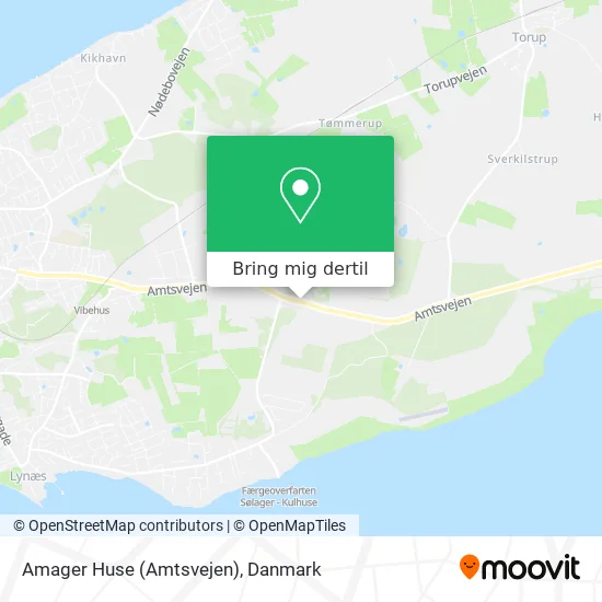 Amager Huse (Amtsvejen) kort