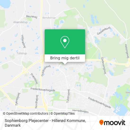 Sophienborg Plejecenter - Hillerød Kommune kort