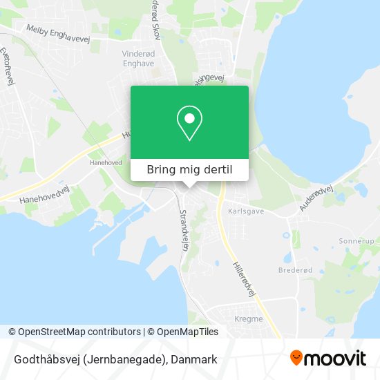 Godthåbsvej (Jernbanegade) kort