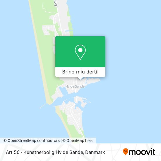 Art 56 - Kunstnerbolig Hvide Sande kort