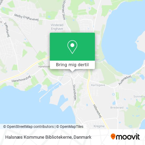 Halsnæs Kommune Bibliotekerne kort