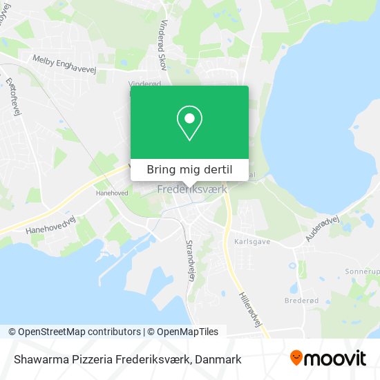 Shawarma Pizzeria Frederiksværk kort