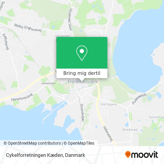 Cykelforretningen Kæden kort