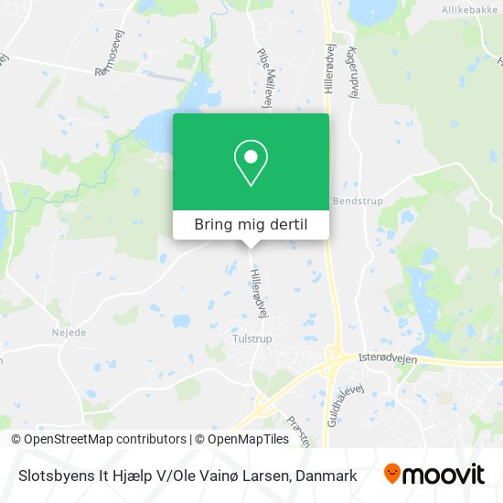 Slotsbyens It Hjælp V / Ole Vainø Larsen kort