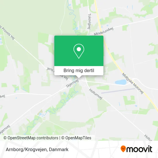 Arnborg/Krogvejen kort