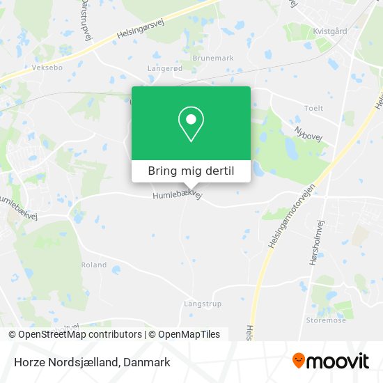 Horze Nordsjælland kort