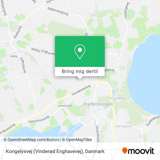 Kongelysvej (Vinderød Enghavevej) kort