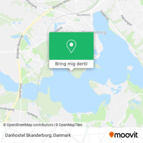 Danhostel Skanderborg kort