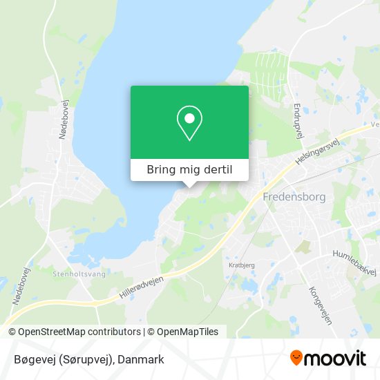 Bøgevej (Sørupvej) kort