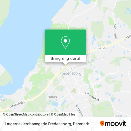 Lægerne Jernbanegade Fredensborg kort