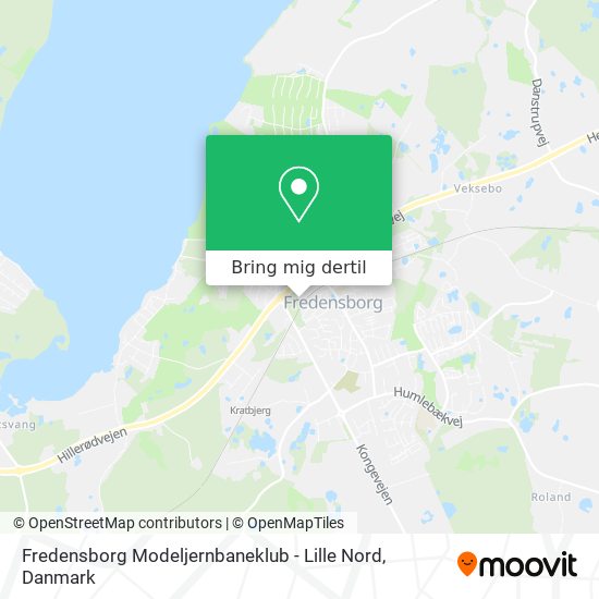 Fredensborg Modeljernbaneklub - Lille Nord kort