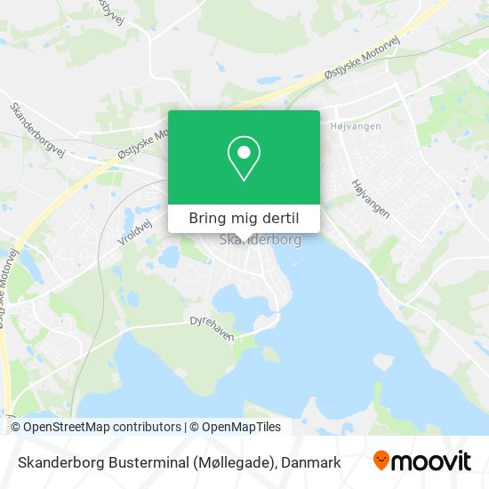 Skanderborg Busterminal (Møllegade) kort