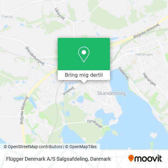 Flügger Denmark A / S Salgsafdeling kort