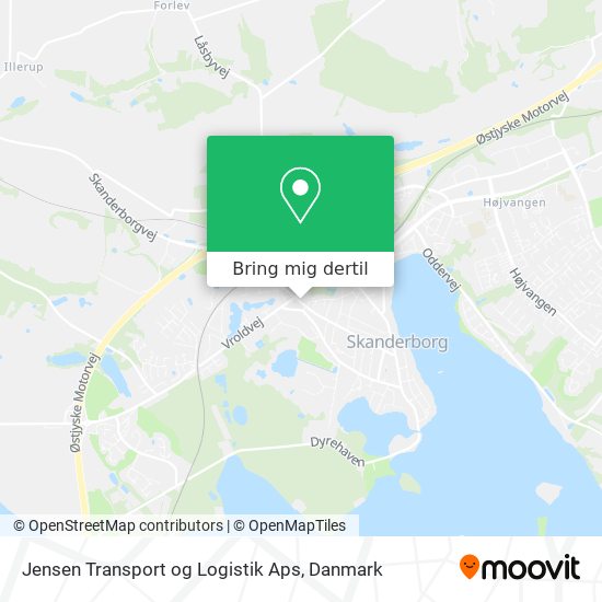 Jensen Transport og Logistik Aps kort