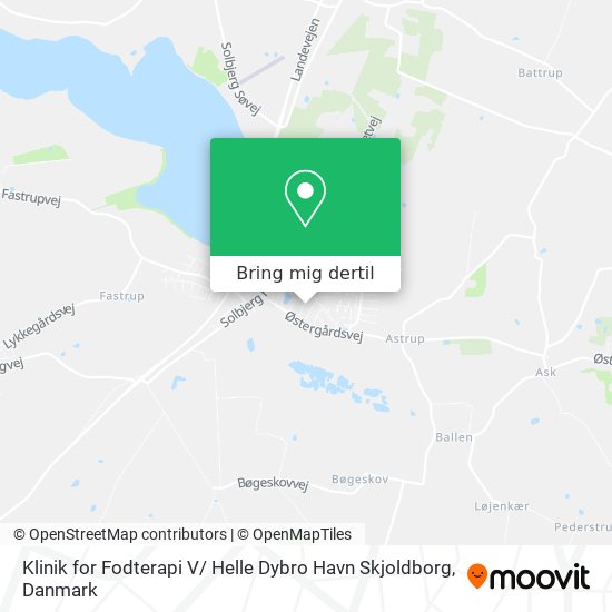 Klinik for Fodterapi V/ Helle Dybro Havn Skjoldborg kort