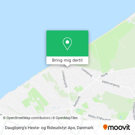 Daugbjerg's Heste- og Rideudstyr Aps kort