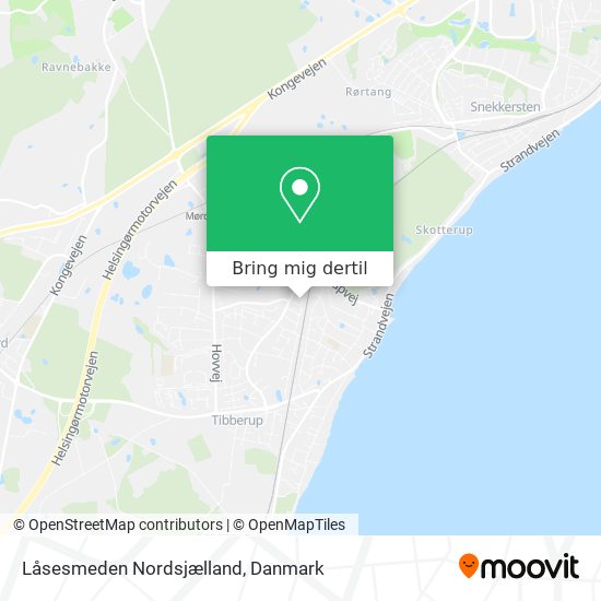 Låsesmeden Nordsjælland kort
