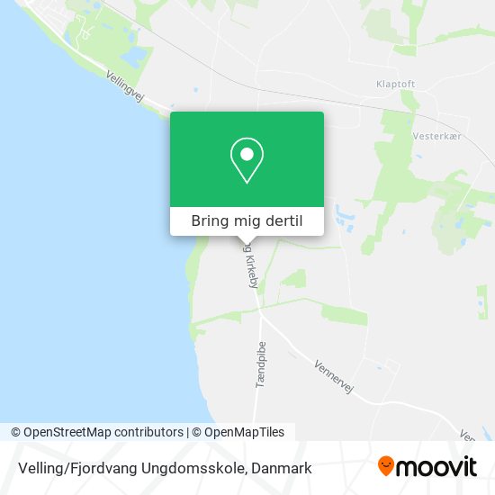 Velling/Fjordvang Ungdomsskole kort