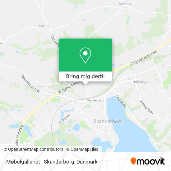 Møbelgalleriet i Skanderborg kort