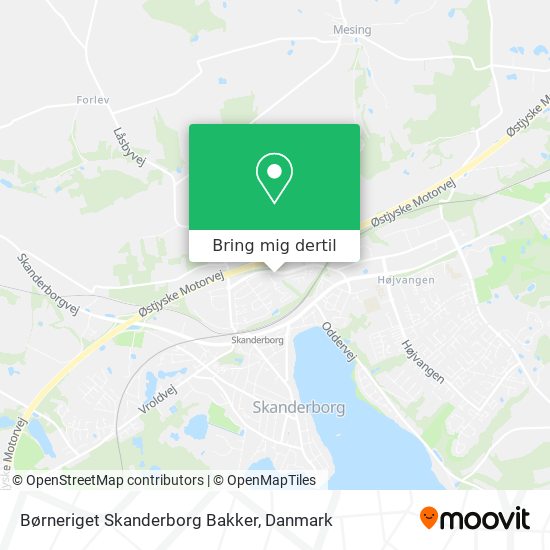 Børneriget Skanderborg Bakker kort