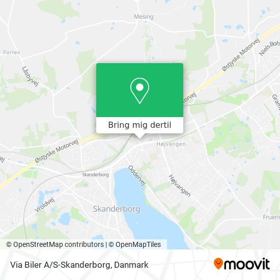 Via Biler A/S-Skanderborg kort