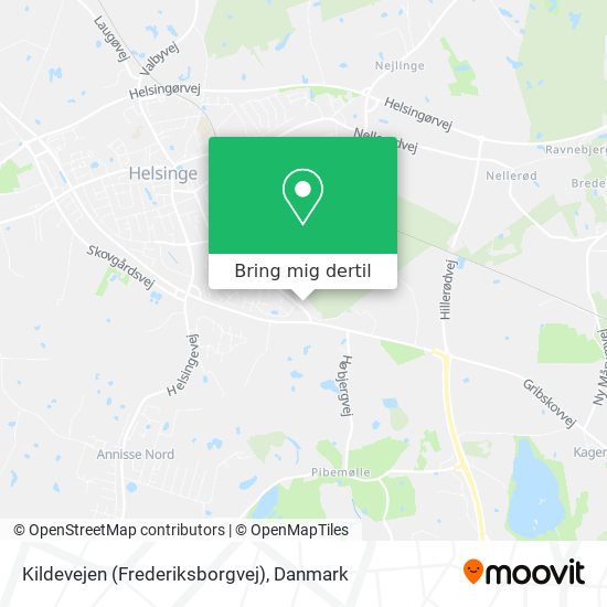 Kildevejen (Frederiksborgvej) kort