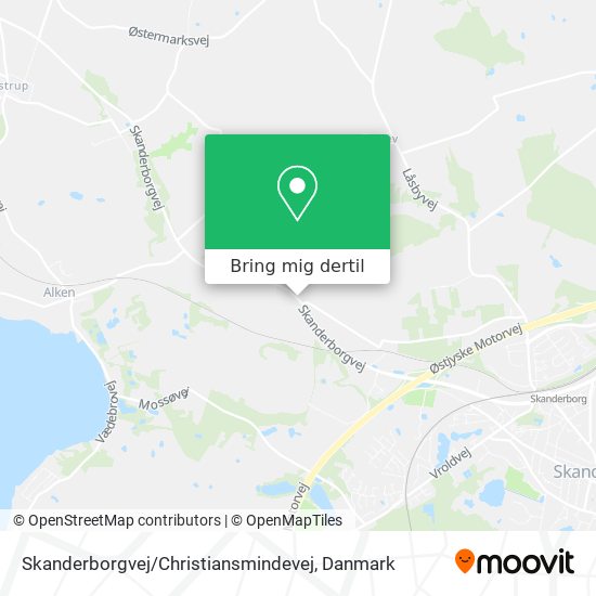 Skanderborgvej / Christiansmindevej kort