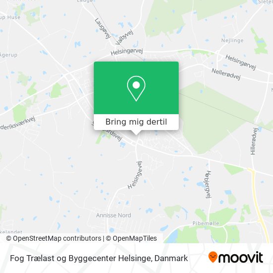 Fog Trælast og Byggecenter Helsinge kort