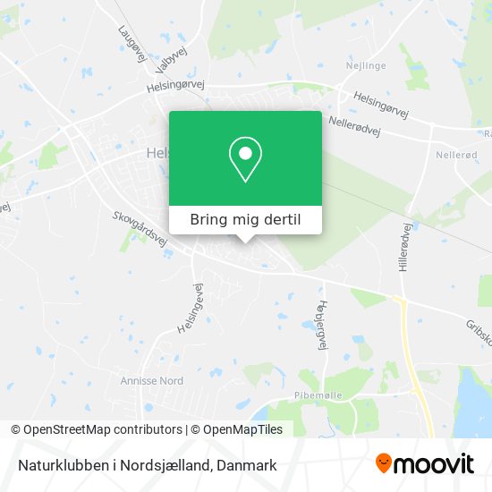 Naturklubben i Nordsjælland kort