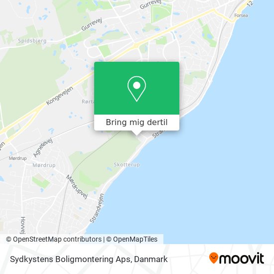 Sydkystens Boligmontering Aps kort