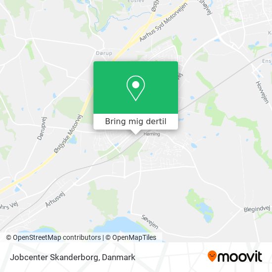 Jobcenter Skanderborg kort