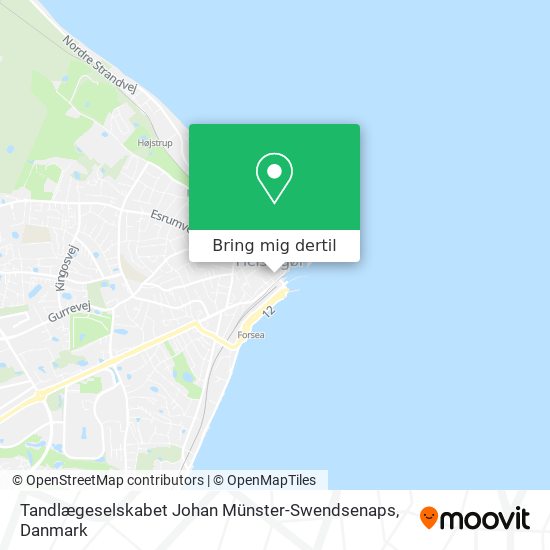 Tandlægeselskabet Johan Münster-Swendsenaps kort