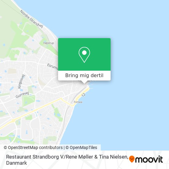 Restaurant Strandborg V / Rene Møller & Tina Nielsen kort