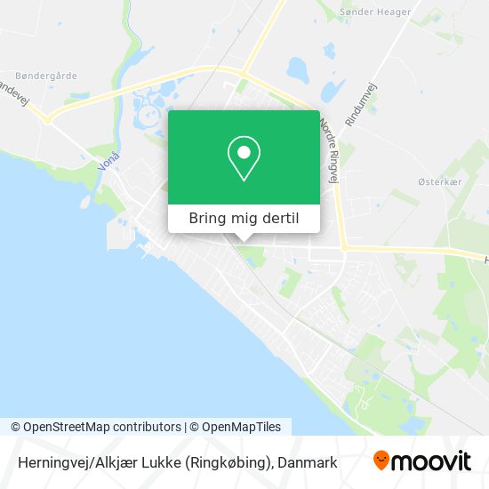 Herningvej / Alkjær Lukke (Ringkøbing) kort