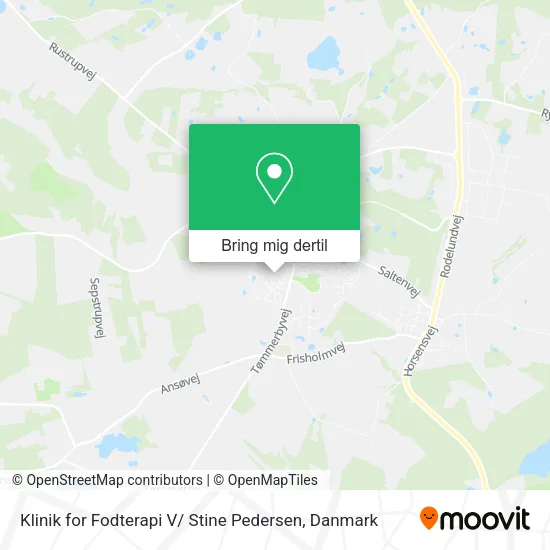 Klinik for Fodterapi V/ Stine Pedersen kort