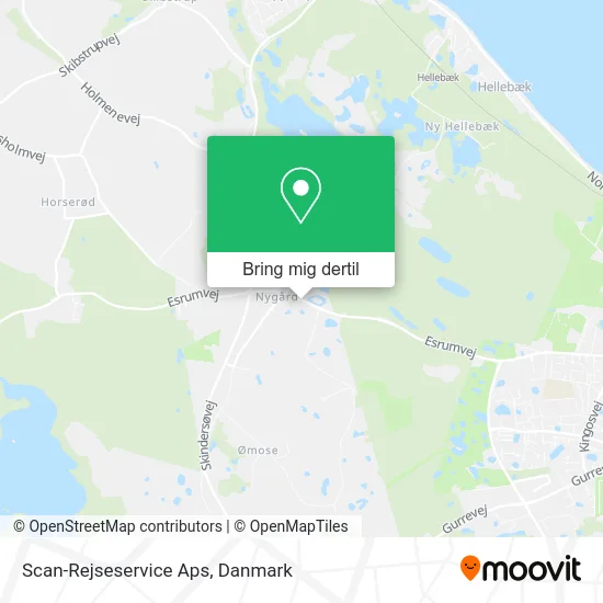 Scan-Rejseservice Aps kort