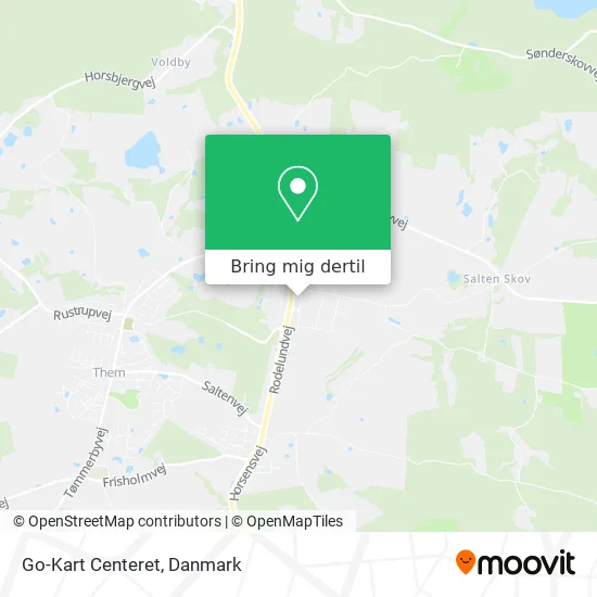 Go-Kart Centeret kort