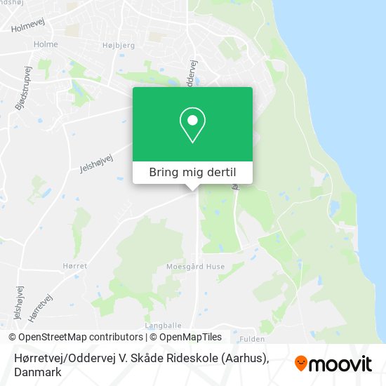 Hørretvej / Oddervej V. Skåde Rideskole (Aarhus) kort