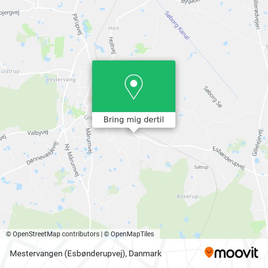 Mestervangen (Esbønderupvej) kort