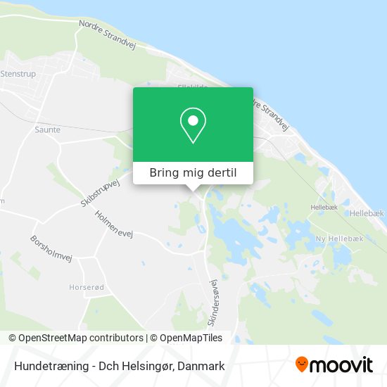 Hundetræning - Dch Helsingør kort